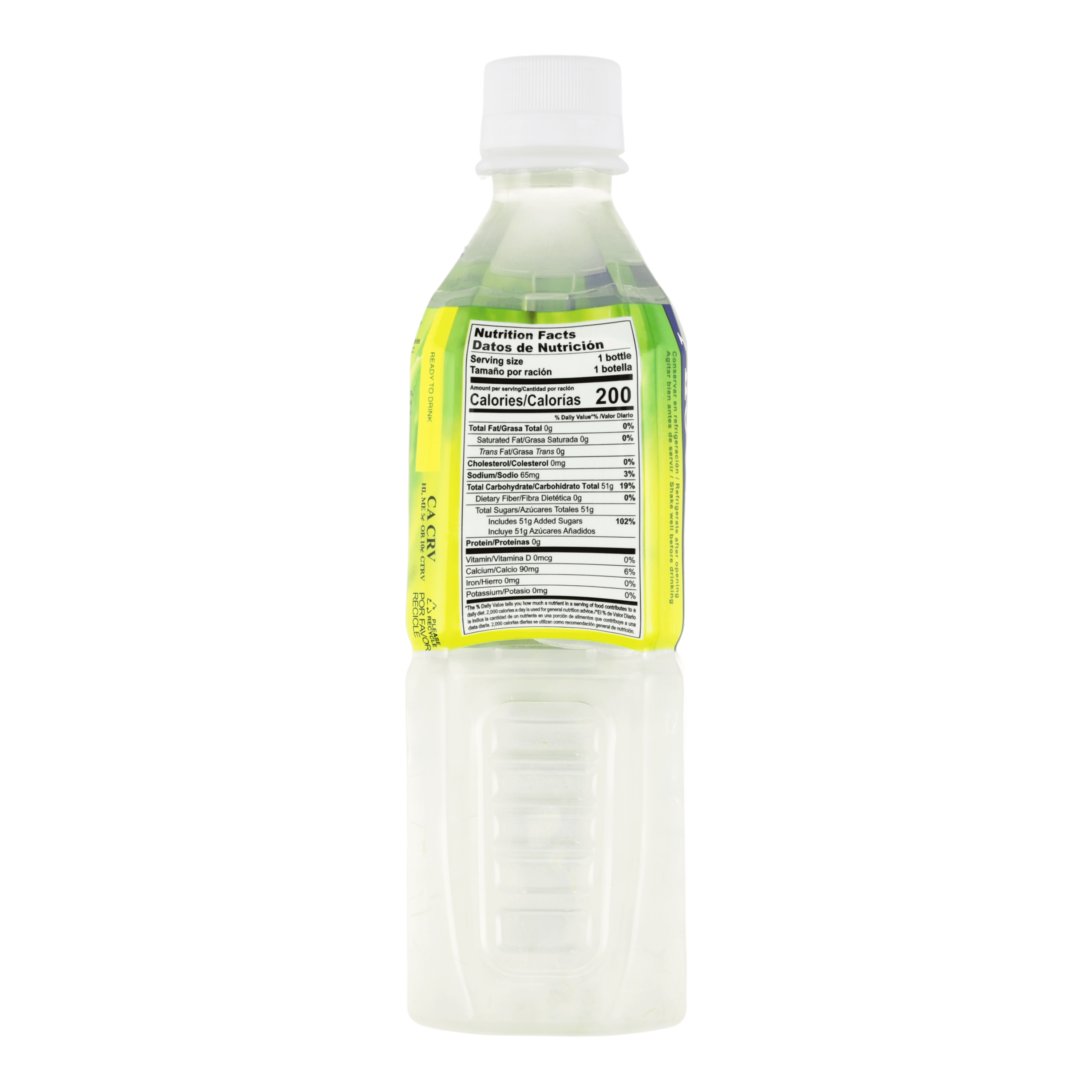 Aloevine Coconut Aloe Vera Drink with Aloe Pulp, 16.9 fl oz, 10 Count Bottles