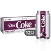Diet Coke Fiesty Cherry Diet Soda Pop Soft Drink, Fridgepack, 12 fl oz, 12 Pack