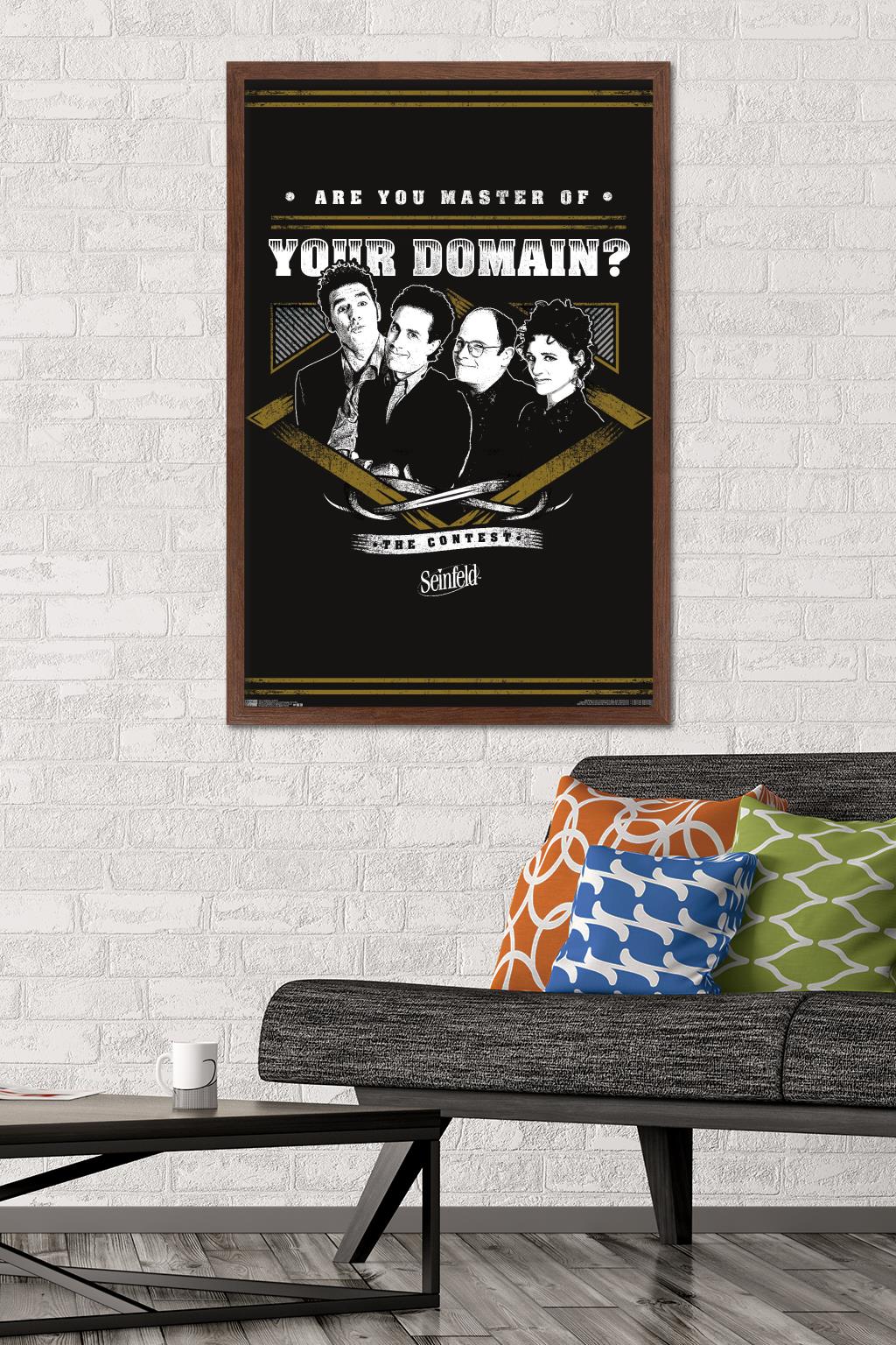 Seinfeld - Domain Wall Poster, 22.375" x 34", Framed