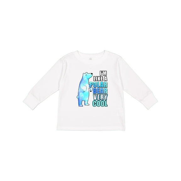 Inktastic Funny Polar Bear Boys or Girls Long Sleeve Toddler T-Shirt