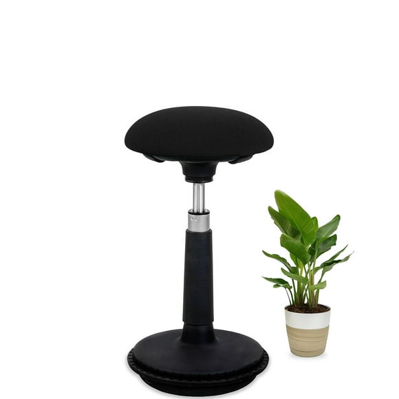 EFFYDESK BohdiStool Ergonomic Office Stool for Standing Desk, Kids, Black (Set of 1)