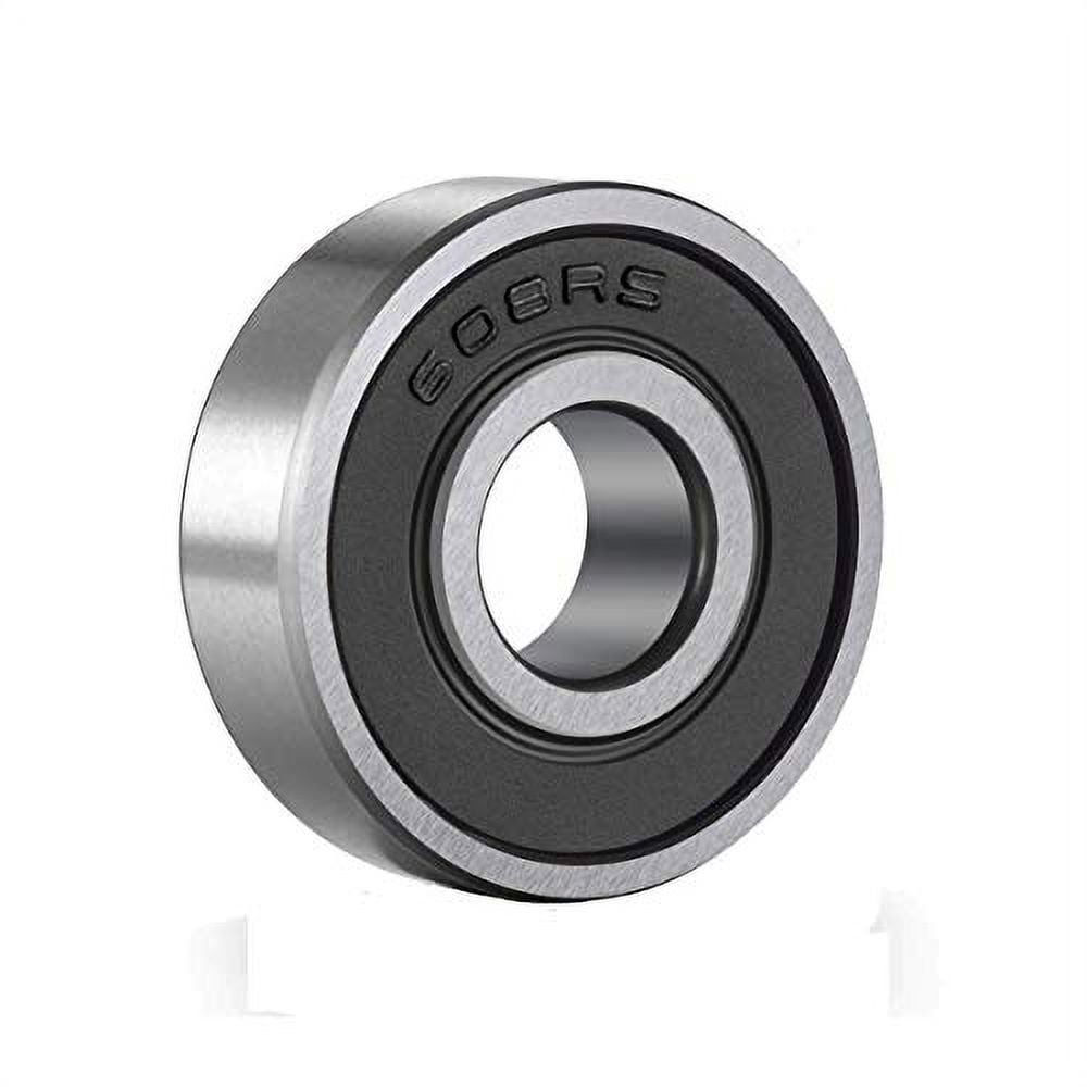 Rollerex Titan 608-2RS Pre-Lubricated Skate Wheel Bearings – for Roller Skates, Inline Skates, Roller Blades, Scooters, RipStiks & Skateboards (Chrome Steel, 20-Pack)