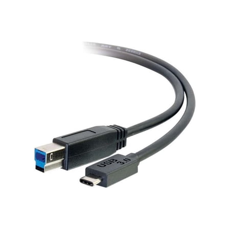 UPC: 0757120288657 | C2G 3ft USB 3.0 USB-C to USB-B Cable M/M – Black