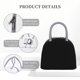 thumbnail image 4 of Disketp Black Bolsa Térmica para Almuerzo, Lonchera con Abertura Amplia y Gran Capacidad, Organizador Reutilizable para Mujeres, Hombres y Adultos, 4 of 6
