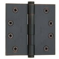 thumbnail image 1 of Baldwin 1040412I 4 x 4 in. Square Corner Hinge, Distressed Venetian Bronze, 1 of 7