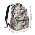 thumbnail image 2 of Pofeuu Rose Flowers Print Backpack for Men and Women - Basic Bookbag Casual Daypack Backpacks for College Work Travel-One Size, 2 of 5