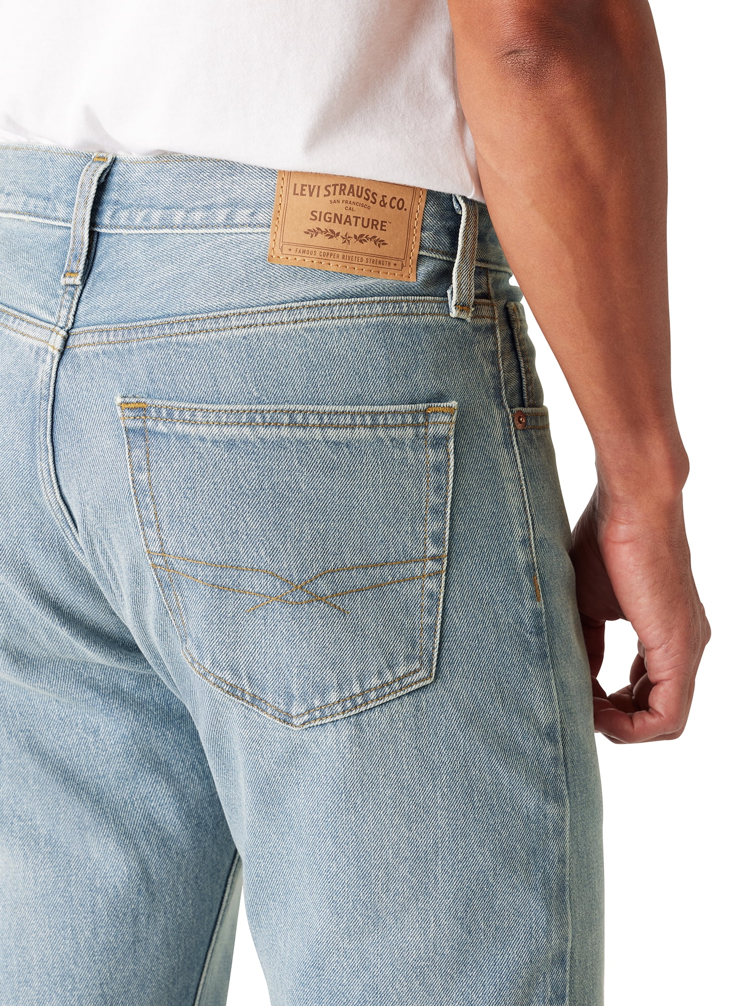 Levi Strauss Signature Men's and Big and Tall Original Straight Fit Jeans