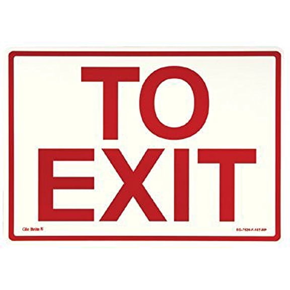 JESSUP EG-7520-F-107-RP PEEL AND STICK EG SIGN GLOW BACKGROUND; RED TEXT