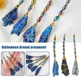 thumbnail image 3 of Halloween Broom Ornament Natural Black Tourmaline Quartz Stick Magic Broom S1 T2M3, 3 of 8