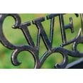 thumbnail image 3 of Banc de Jardin de Bienvenue en BRONZE de 50 Pouces de LONG, 3 of 3