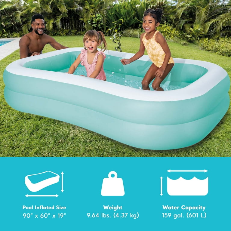 Intex rectangular inflatable pool hotsell