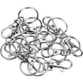 thumbnail image 3 of 20 Carabiners, Small Carabiner Keychain with 20mm Key Rings, Key Carabiners for Key Chain Jewelry, DIY Crafts, 3 of 8