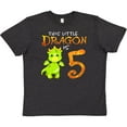 thumbnail image 3 of Inktastic Dragon 5th Birthday- Turning Five Youth T-Shirt, 3 of 5