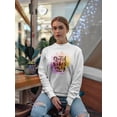 thumbnail image 2 of Good Vibes Only Colored Sweatshirt Women -Image by Shutterstock, Female XX-Large, 2 of 4