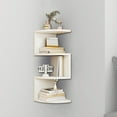 thumbnail image 6 of Allowith Corner Shelf, Wall Mounted Floating Shelf, Zigzag Corner Shelf Unit, Space-Saving, for Kitchen, Living Room, Bedroom, Boho Style, 6 of 6
