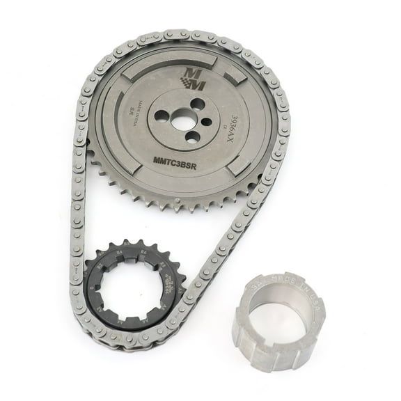 Michigan Motorsports 3-Bolt 58X LS Single Roller Timing Set | Adjustable Crank Sprocket | Fits LS3 L99 L76 LSA LC9 L92 L96 | High-Performance Timing Chain Kit | Made in the USA!