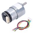 thumbnail image 2 of JGB37?520 Speed Reduction Gear Motor Electric Micro DC Geared Motor with Encoder DC12V76RPM, 2 of 5