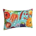 thumbnail image 2 of Haiem Pillowcase for Hair and Skin Queen - Vegetable Printed Soft Pillowcase with Envelope Closure-16"x24", 2 of 9