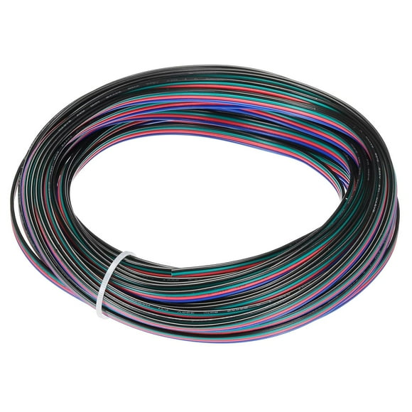 shiyou-24 Gauge 4 Conductor Electrical Wire Tinned Copper Cable 49FT Flexible Stranded Hook-up Wire for LED Strips Lamps Residential Wiring Car Circuit