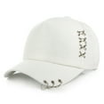 thumbnail image 2 of Unisex Solid Color Metal Rings Adjustable Baseball Cap Wide Brim Sun Protection Casual Hat, 2 of 3
