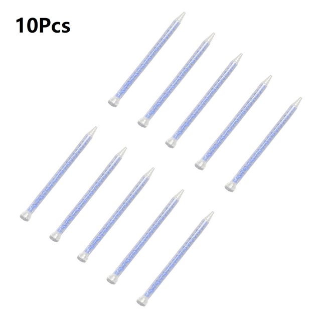 10Pcs Mixing Tube 10-18 Ab Glue Mixing Nozzle White Core Yellow Core Blue Core C