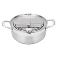 thumbnail image 2 of Tempura Deep Fryer Pot, 304 Stainless Steel Kitchen Fryer Tempura Deep Frying Pan, For Kitchen Cooking Chicken,Shrimp,French Fries ANGGREK Descripción de la referencia, 2 of 5