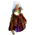 thumbnail image 5 of Northlight Lighted Fiber Optic Angel Christmas Tree Topper - 12" - Burgundy, 5 of 6
