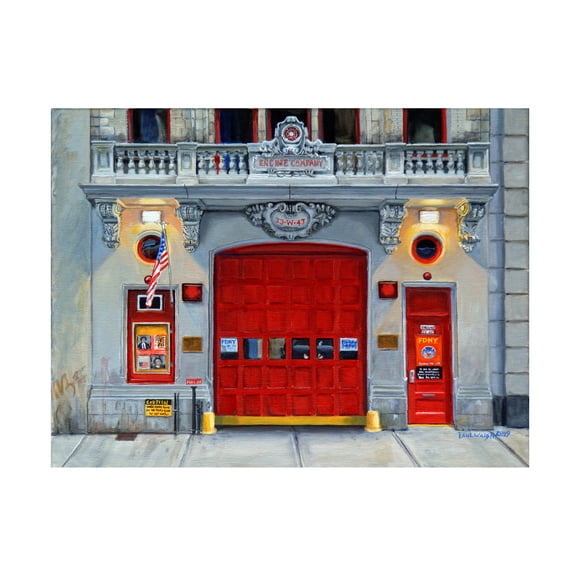Trademark Fine Art 'Fdny Engine 65' Canvas Art by Paul Walsh
