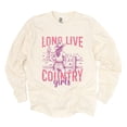 thumbnail image 5 of Long Live Country Girls Glitter - Women's Garment Dyed Long Sleeve Graphic T-Shirt, 5 of 10