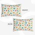 thumbnail image 2 of Pofeuu Dinosaur Print Polyester Microfiber Plush Pillowcases, Super Soft and Cozy Pillow Case Covers with Envelop Closure（Pillow core not included）-16"x24", 2 of 6