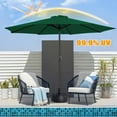 thumbnail image 2 of 6.6ft/7.5ft/9ft/10ft Replacement Umbrella Cover, 6 Ribs 8 Ribs Outdoor Market Table Patio Umbrella Canopy Cover Replacement UV Protective Cloth(Dark Green,10FT(6-Ribs)), 2 of 8
