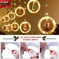 thumbnail image 4 of YUNOVA Christmas String Lights, 120 LED Window Curtain Lights with Christmas Ornaments, 9.8ft USB Powered Warm White Waterproof Fairy Lights Indoor Outdoor for Xmas Tree Patio Garden Party Home Decor, 4 of 9