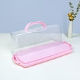 thumbnail image 5 of Cake Slices Organiser Transparency Container With Lid For Toasts Baked Goods Rectangular Bread Transport Box, 5 of 8