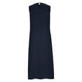 thumbnail image 5 of Women Casual Cotton Linen Dress Sleeveless Maxi Dress Flowy Beach Summer Long Tank Dress with Pockets, 5 of 6