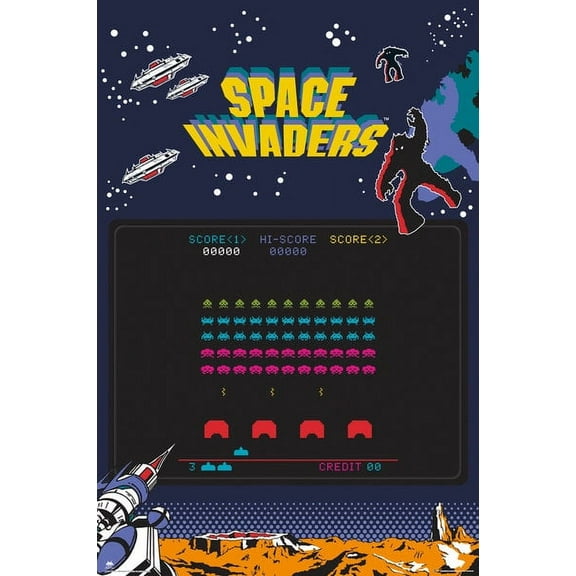 SPACE INVADERS Screen Poster (24 x 36)