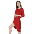 thumbnail image 4 of Inkmeso Solid Summer Casual Tunic Dress For Women's Short Mini Dresses With Button Placket, 4 of 7