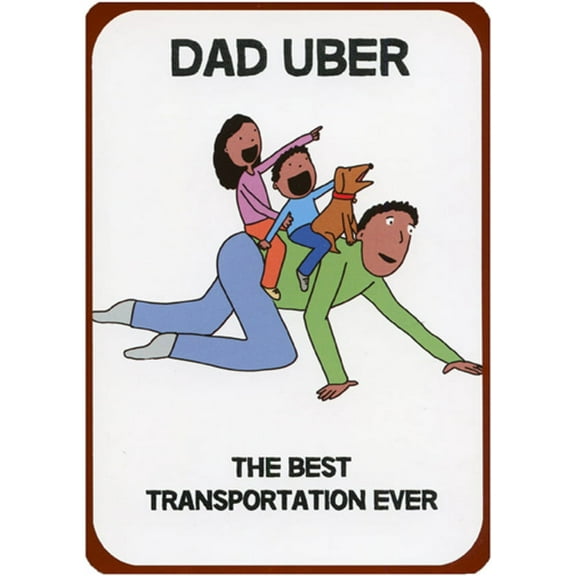 Recycled Paper Greetings Uber Dad Funny / Humorous Father's Day Card for Dad