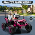 thumbnail image 1 of EDTara 24V 2-Seater Off-Road UTV Ride-On Car for Kids, Battery Powered with Sun Shade, 4WD, Remote Control, LED Lights, Shock Absorbers, 3 Speeds, Music, 1 of 6
