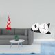 thumbnail image 2 of Escultura De Panda En Forma De Llama De Resina Moderna, Adorno Para Oficina, Patio, Estantería, Sala De Estar, Bonito, Práctico Y Resistente, Regalo De Decoración Para El Hogar., 2 of 8