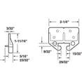 thumbnail image 4 of Prime-Line MP7084 Track Guide Drawer Repair Hardware, 15/32 in, Brown, 25 Piece, 4 of 5