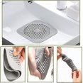 thumbnail image 4 of CHAO Protector de drenaje de silicona, filtro de fregadero de cocina con ventosa, filtro de cubierta de drenaje de bañera, filtro de fregadero de cocina y baño, 2 uds., 4 of 5