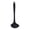 Black, variant on Silicone Spoon Solid Kitchen Cooking Spoon, Durable Nonstick BPA Free Soup Spoon Ladle, Reusable Soup Dinning Utensil for Mixing, Serving, Stirring, Basting, for Pot Cookware, 1Pc(Orange,8.2x2")
