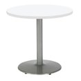 thumbnail image 2 of KFI Studios Mode 3' Round Dining Table, Designer White, Silver Base, 2 of 3