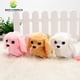 thumbnail image 4 of Electronic Plush Toys Puppy Plush Singing Interactive Puppy Stuffed Animals Animated Funny Toys Tail Wagging, Gifts for Boys Girls（Poodle [White]）, 4 of 5