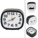 thumbnail image 5 of Reloj despertador de cuarzo con pilas, luz nocturna, sin tictac, silencioso, para mesita de noche, 5 of 5
