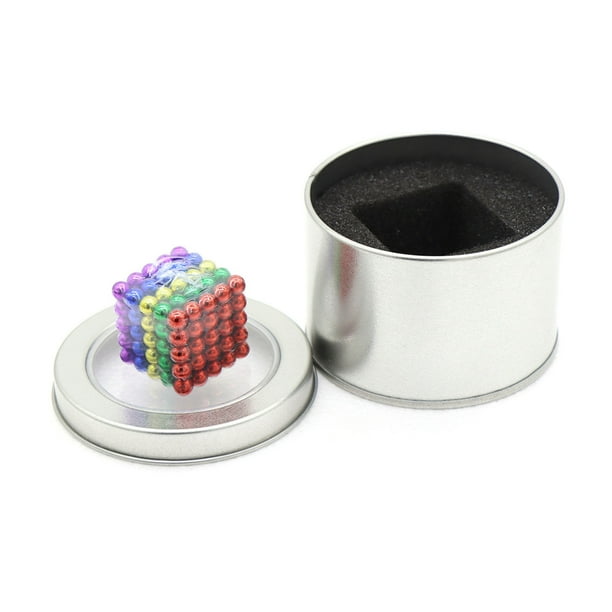 216Pcs Magnet Ball Fidget Toy DIY Educational Stress Relief Colorful Magnetic Ball Beads with Iron Box 5mm Walmart