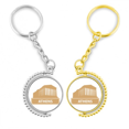 thumbnail image 1 of Atenas Grecia amarillo el patron de referencia Anillo de oro de metal llavero llavero, 1 of 4