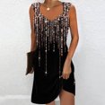 thumbnail image 2 of Penkiiy Été Dresses for Women 2024 Décontracté Mince Ample Couleur Unie Col Rond Tempérament Élégant Licou Dresses Multicolore, 2 of 5