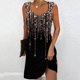 thumbnail image 1 of Puntoco Vestidos Mujer Verano Impreso Cuello Redondo Casual Sin Mangas Vestido De Tirantes, 1 of 4