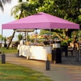 thumbnail image 4 of Ainfox 10x10 ft Pop Up Canopy Tent with 4 Weighted Bags, Instant Outdoor Shade Shelter with Portable Carrying Bag, Waterproof UV Protection Gazebo for Events, Parties and Beach,Pink, 4 of 9